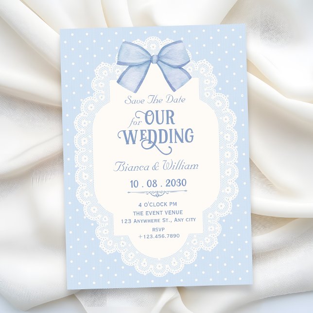 Blaue Bogen Choquette Save The Date (Von Creator hochgeladen)