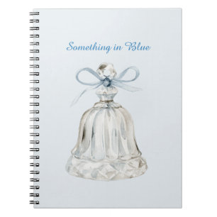 Blaue Bogen-Glocke Notizblock