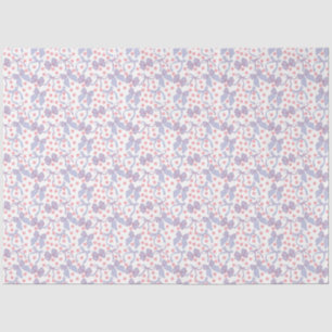 Blaue Bögen und rosa Punkte Seidenpapier