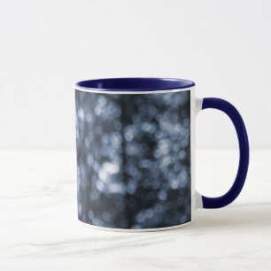 Blaue Bokeh Wecker-Tasse Tasse