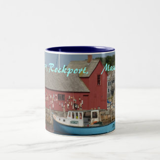Blaue Boots-Tasse des Motiv-#1 Zweifarbige Tasse