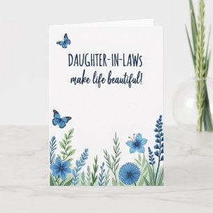 Blaue Botanische Mutterkarte Karte