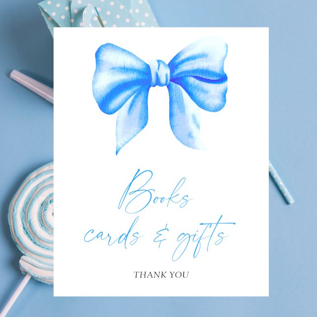 BLAUE BOW BOOKS CARDS UND GIFTS Poster (Von Creator hochgeladen)
