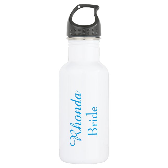 Blaue Brille Trinkflasche (Vorderseite)