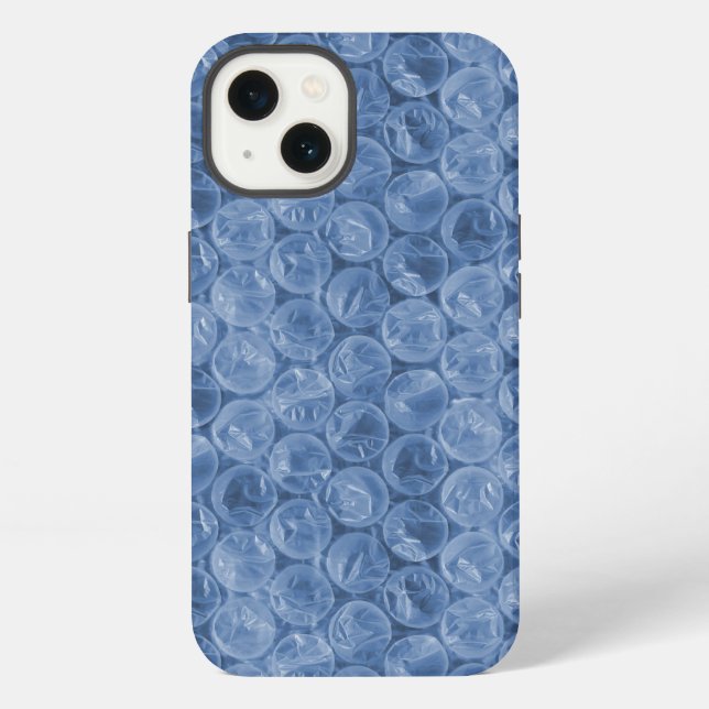 Blaue Bubble-Wrap Case-Mate iPhone-Hülle iPhone Hülle (Rückseite)