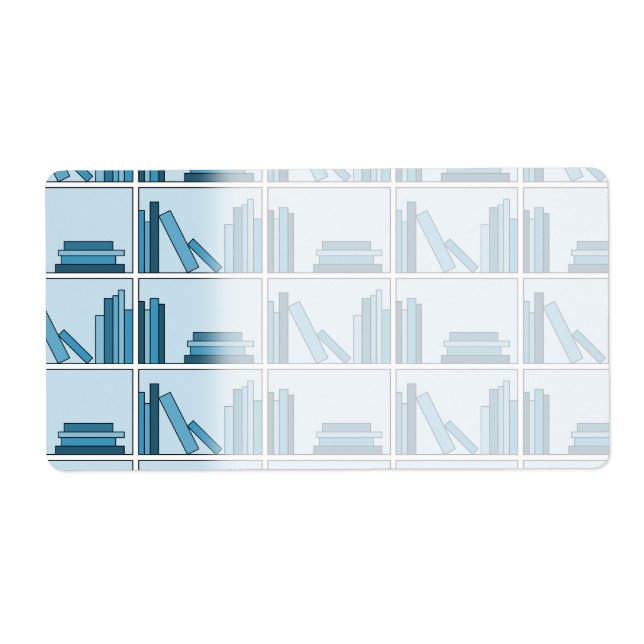 Blaue Bücher auf dem Regal. (Vorne)