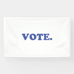 Blaue Buchstaben, weißer Hintergrund Banner