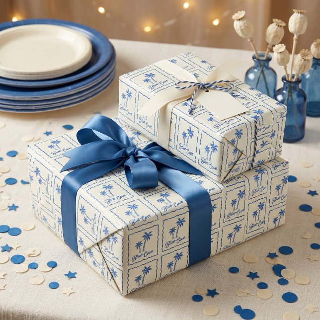 Blaue Bucht Geschenkpapier (Von Creator hochgeladen)