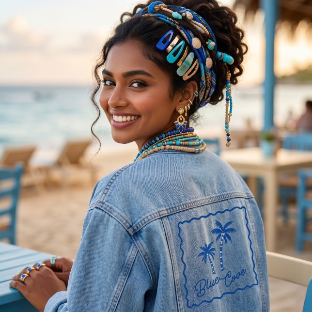 Blaue Bucht Jeansjacke (Von Creator hochgeladen)