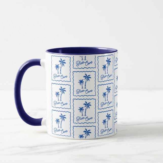 Blaue Bucht Tasse (Links)