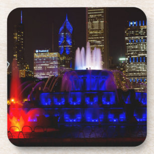 Blaue Buckingham-Springbrunnen Untersetzer