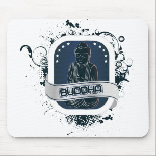 Blaue Buddha-Kunst Mousepad