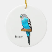 Blaue Budgerigar-Cartoon