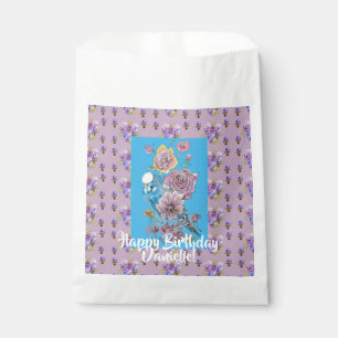 Blaue Budgie Blumenzwiebeln Girls Gefallen Taschen Geschenktütchen