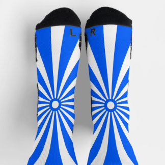Blaue Burst-Energie-Muster-Socken Socken