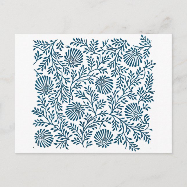 Blaue Busse Postkarte (Vorderseite)