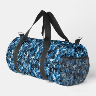 Blaue Camouflage Duffle Bag