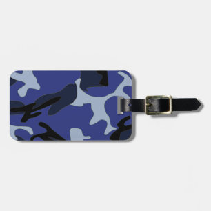 Blaue Camouflage Gepäckanhänger