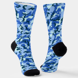 Blaue Camouflage Militärmuster Socken