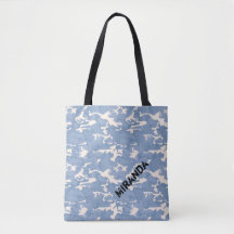 Blaue Camouflage-Taschen-Tasche