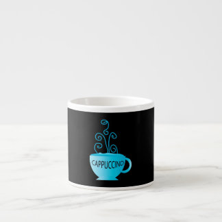 Blaue Cappuccino-Freude Espressotasse