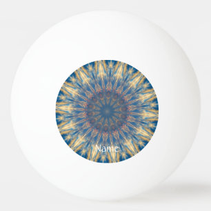 Blaue Chakra-Kaleidoskop Thunder_Cove Tischtennisball