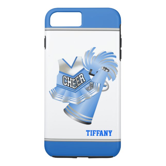 Blaue Cheerleader kundenspezifische iPhone 7 Case-Mate iPhone Hülle (Rückseite)