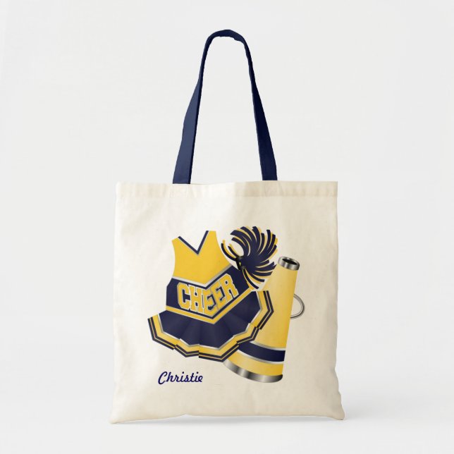Blaue Cheerleading Taschen-Tasche Tragetasche (Vorne)