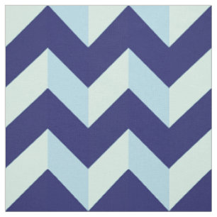 Blaue Chevron-Muster Stoff