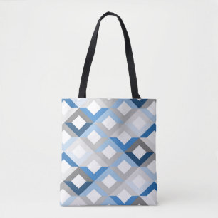 blaue Chevrons-Tragetasche Tasche