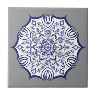 Blaue China Fliese