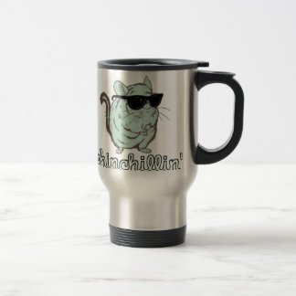 Blaue Chinchillin Chinchilla Reisebecher