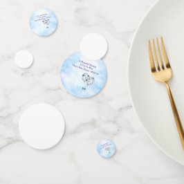 Blaue Chinoiserie-Babyparty-Tischkonfetti Konfetti