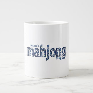 Blaue Chinoiserie Blumige Benutzerdefinierte Mahjo Jumbo-Tasse