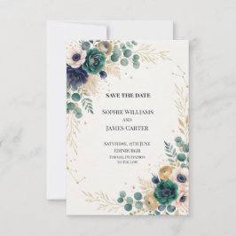 Blaue Chinoiserie-Gartenhochzeit - Save the Date