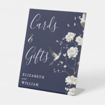Blaue Chinoiserie Karten und Geschenke Hochzeit