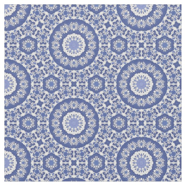 Blaue Chinoiserie quadratischer Zuhause-Dekorator Stoff (Nahaufnahme)