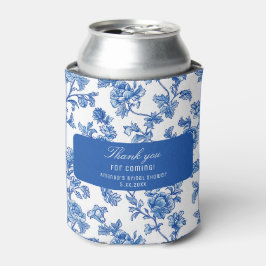 Blaue Chinoiserie Rose Peony Dosenkühler