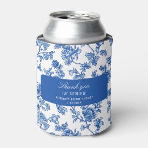 Blaue Chinoiserie Rose Peony Dosenkühler