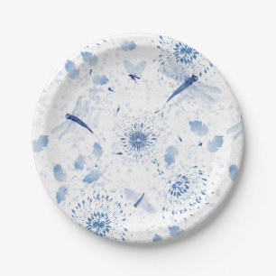 Blaue Chinoistin Pappteller