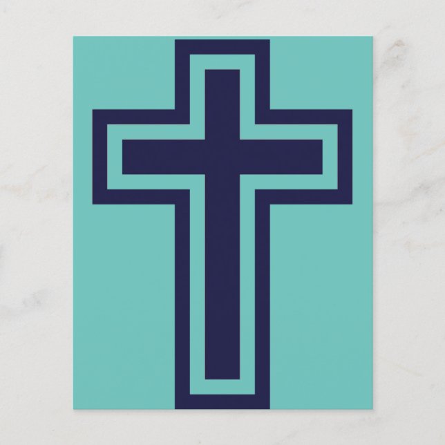 Blaue Christliche Kreuzung verschiedener Varianten (Vorderseite)