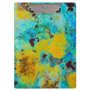 Blaue Chrysocolla-Jasper Klemmbrett
