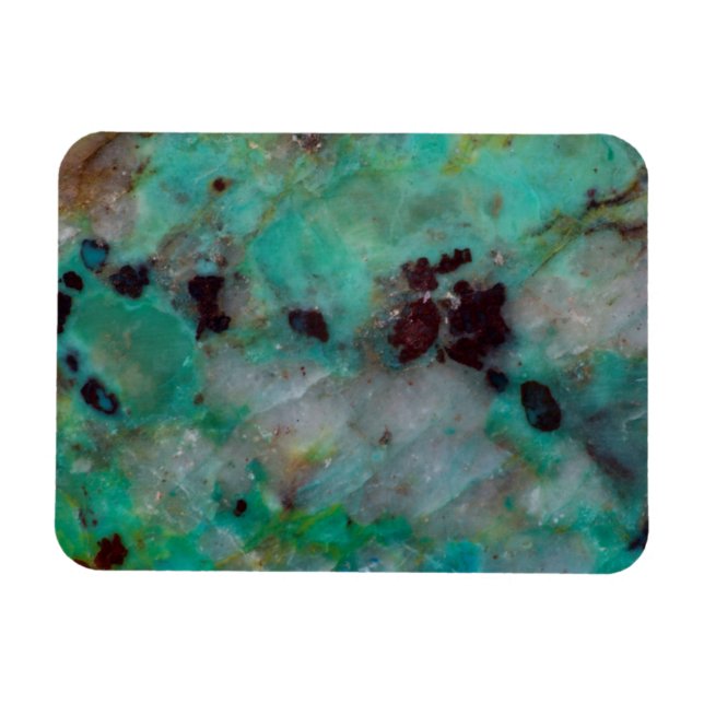 Blaue Chrysocolla-Jasper Magnet (Horizontal)