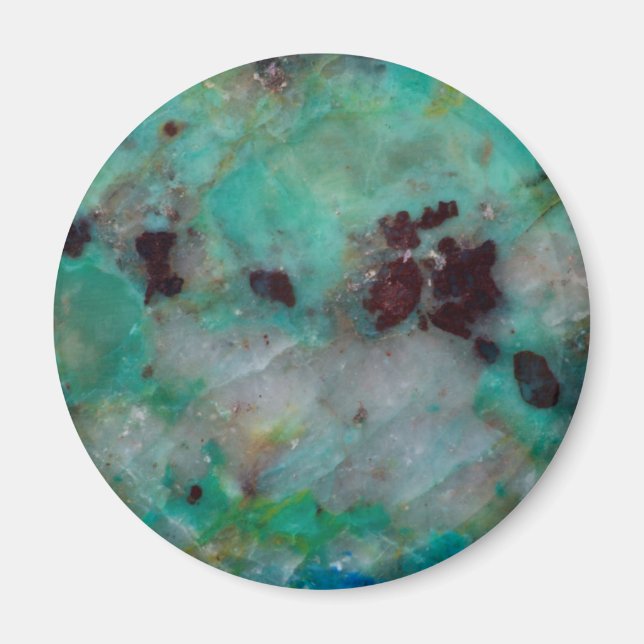 Blaue Chrysocolla-Jasper Magnet (Vorne)