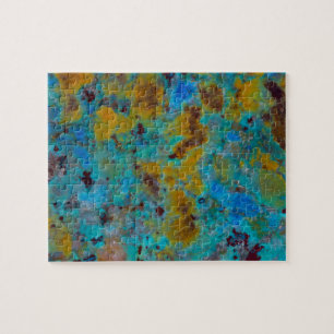 Blaue Chrysocolla-Jasper mit Flecken