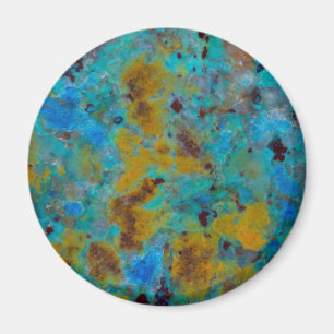 Blaue Chrysocolla-Jasper mit Punkten Magnet