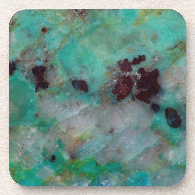 Blaue Chrysocolla-Jasper Untersetzer (Vorderseite)
