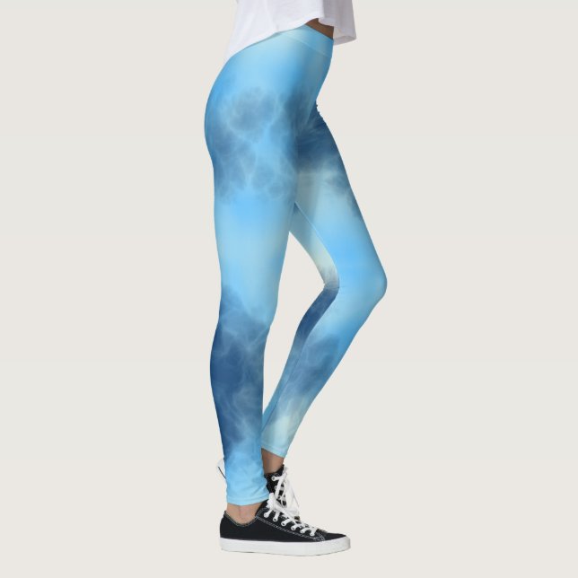 Blaue Cloud Abstract Leggings (Rechts)