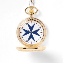 BLAUE CORSAIR STIL Octagon Cross Armbanduhr