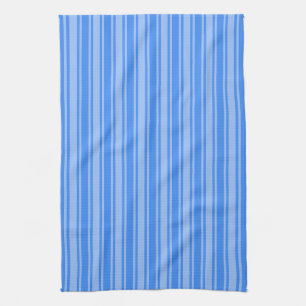 Blaue Creme Geschirrtuch